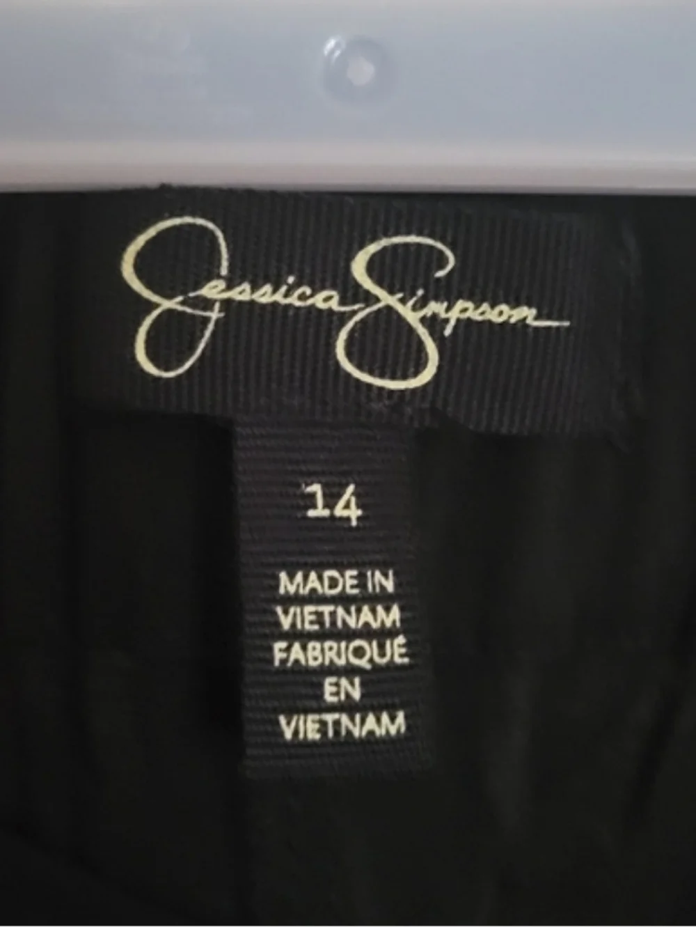 JESSICA SIMPSON Melba Wide Leg Black Flare Trouser Pants Size 14 - Picture 9 of 12